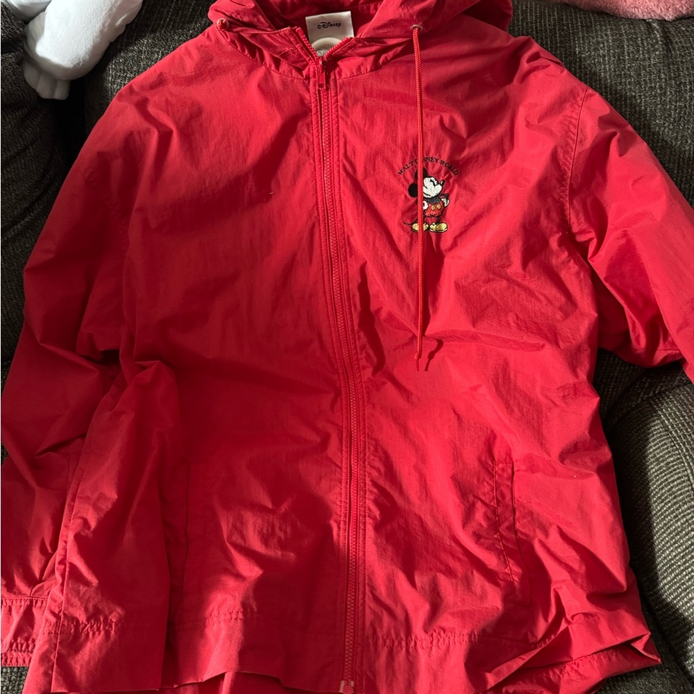 Disney Kids Red windbreaker with Mickey Mouse